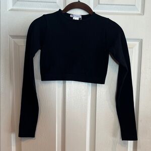 Zara Elegant Black Crop Top